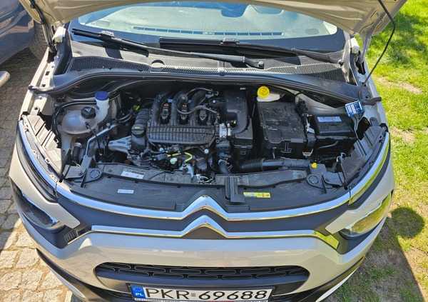 Citroen C3 cena 57900 przebieg: 26000, rok produkcji 2022 z Wąbrzeźno małe 56